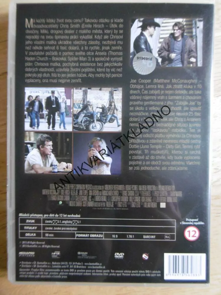 ZABIJÁK JOE, DVD FILM 
