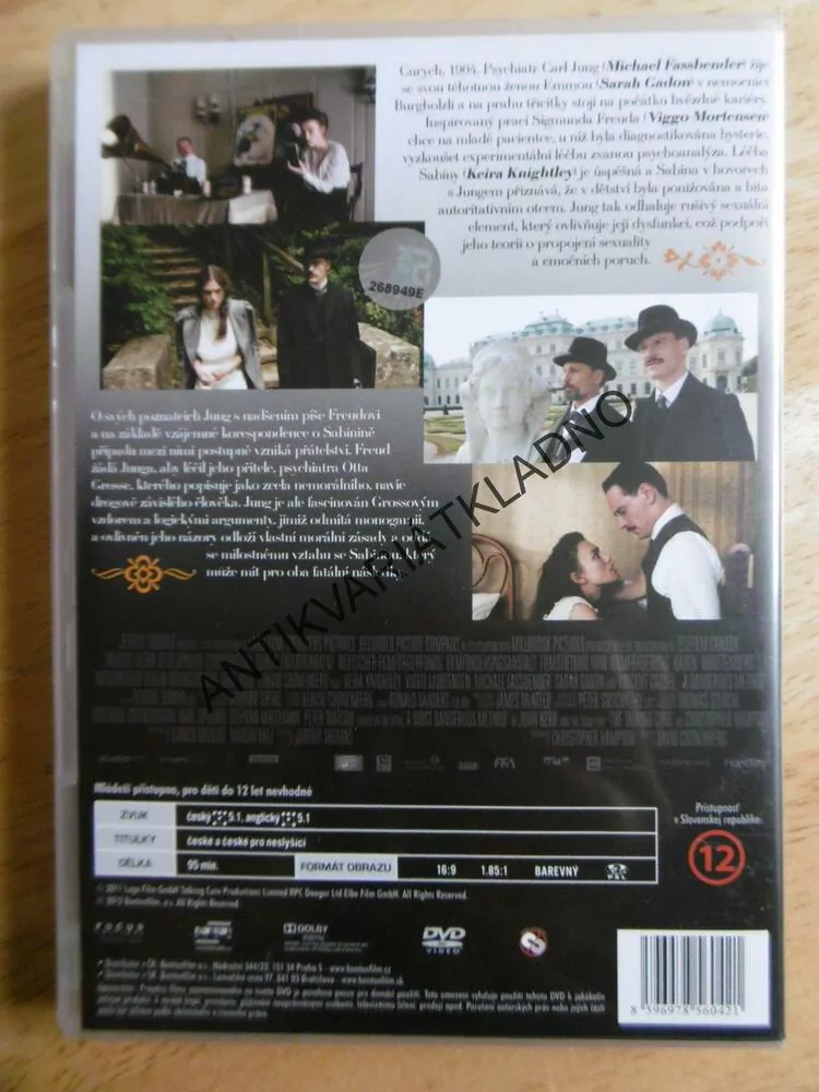 NEBEZPEČNÁ METODA, DVD FILM 