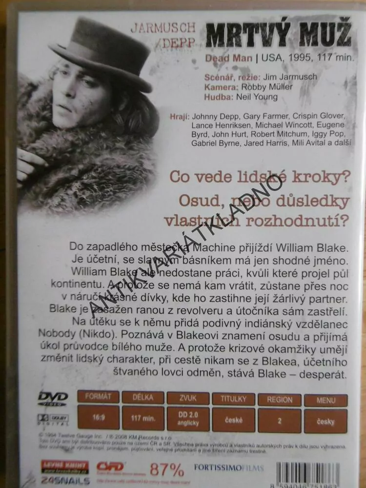 MRTVÝ MUŽ, DVD FILM