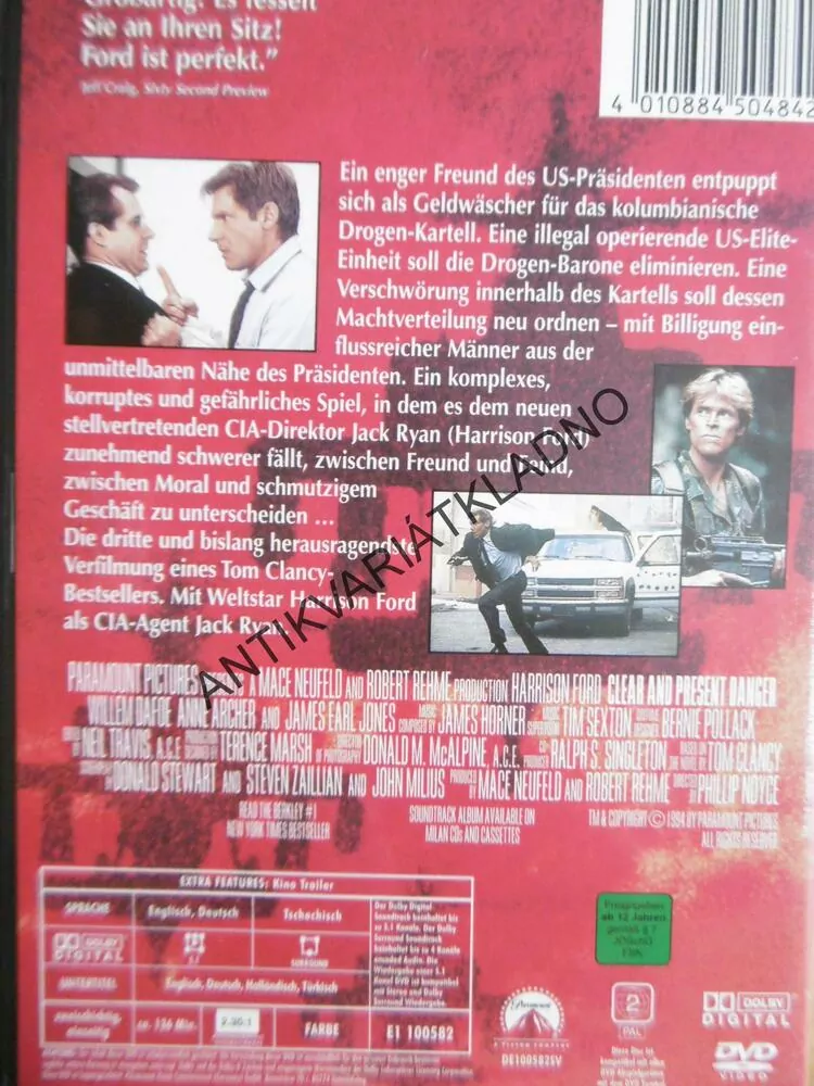 DAS KARTELL, HARRISON FORD, DVD FILM