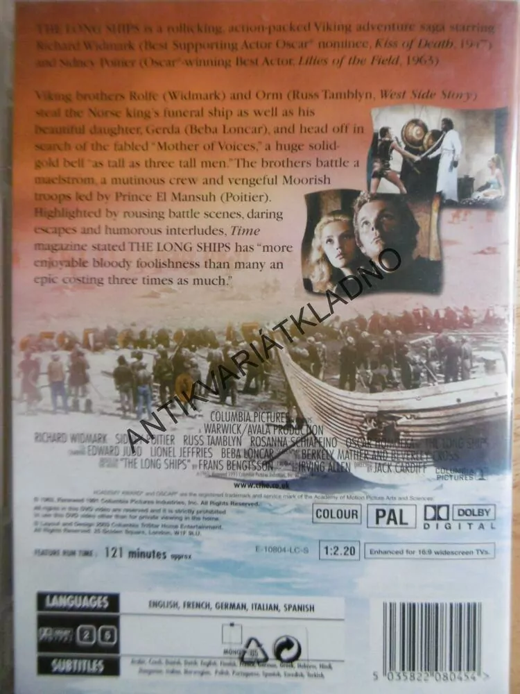 THE LONG SHIPS, DVD FILM