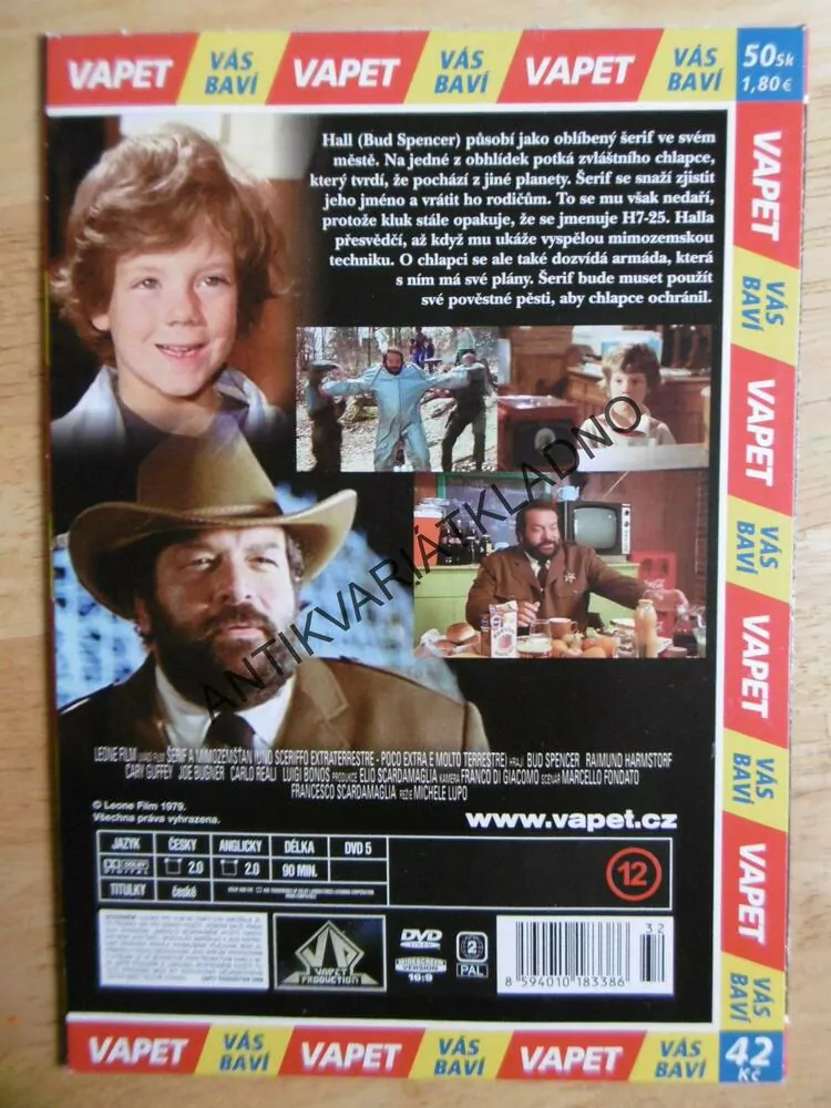 ŠERIF A MIMOZEMŠŤAN, BUD SPENCER, DVD FILM