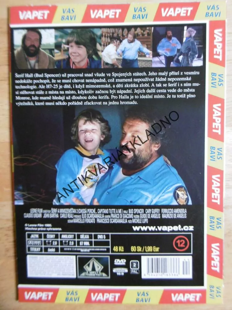 ŠERIF A MIMOZEMŠŤAN, 2., BUD SPENCER, DVD FILM