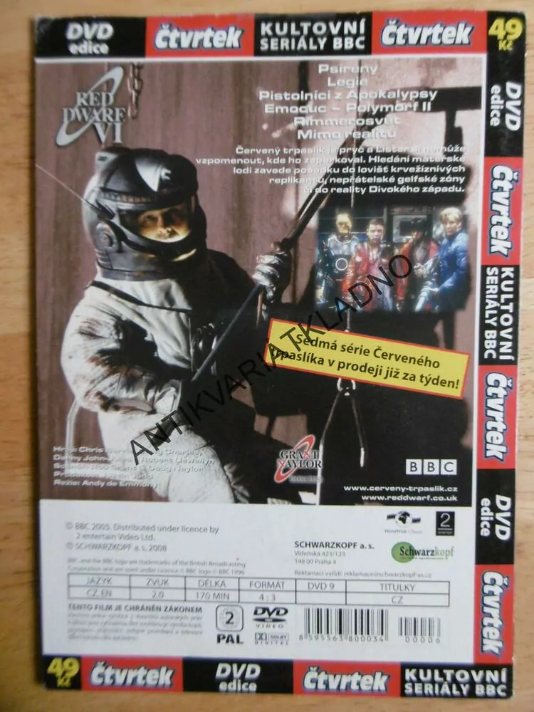 ČERVENÝ TRPASLÍK, 6., RED DWARF VI, DVD FILM