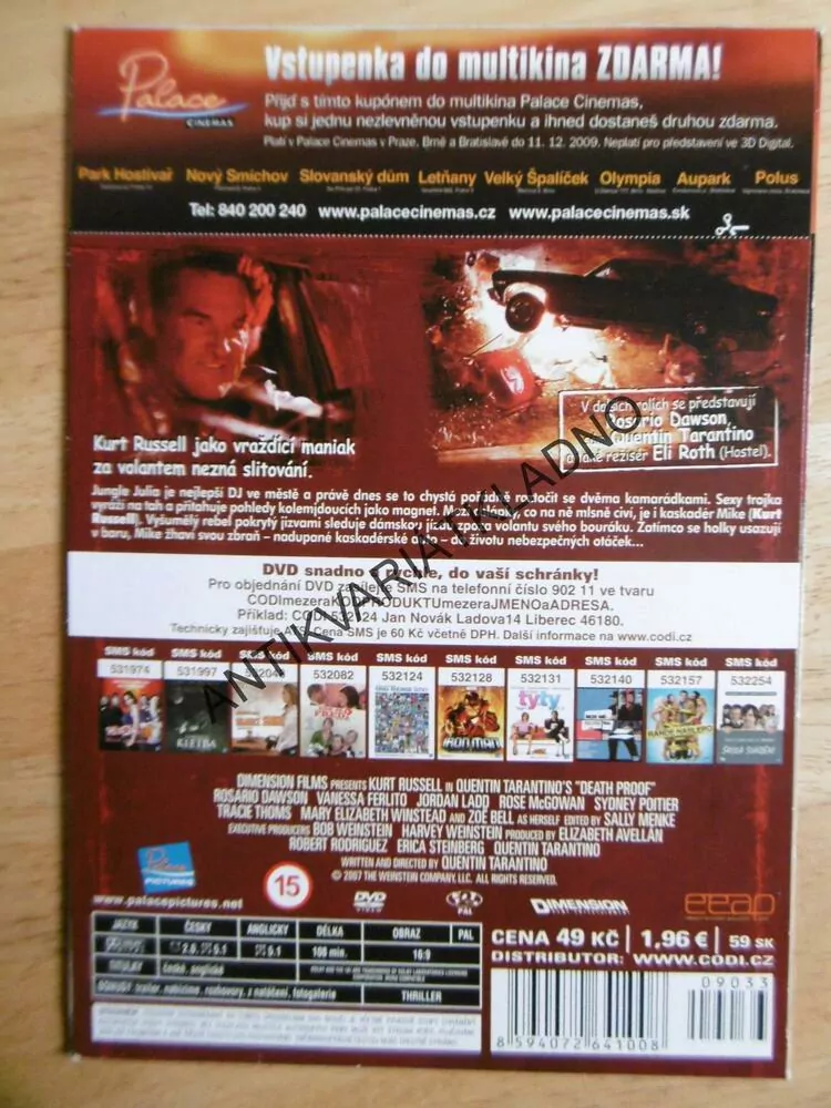AUTO ZABIJÁK, , DVD FILM