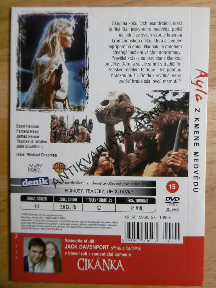 AYLA Z KMENE MEDVĚDŮ, DVD FILM