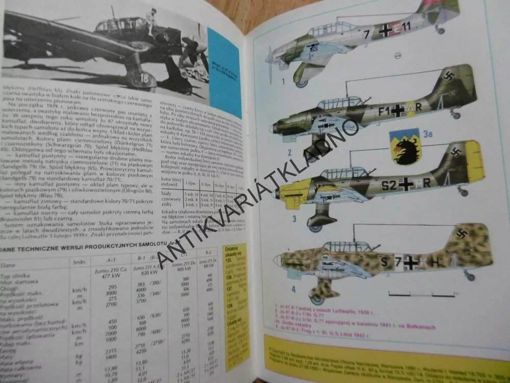SAMOLOT BOMBOWY NURKUJACY JUNKERS JU 87 STUKA, POLSKY, SEŠIT Č.138,