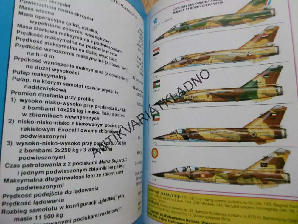 SAMOLOT MYSLIWSKI MIRAGE F1, POLSKY, SEŠIT Č.147