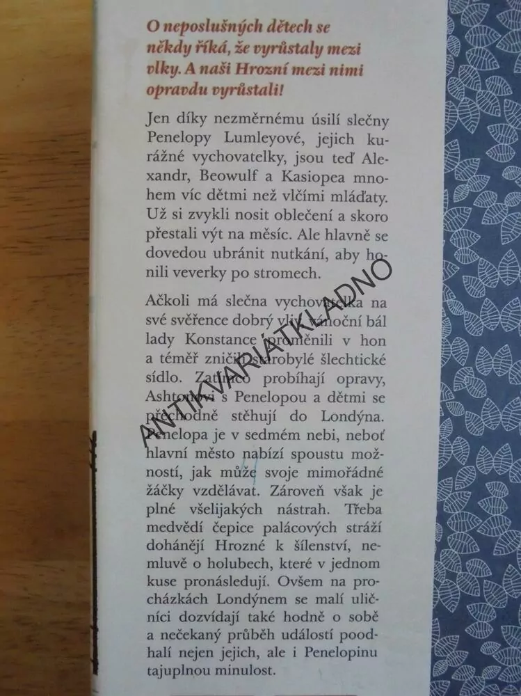 NEPOLEPŠITELNÉ DĚTI ZE SÍDLA ASHTON,UTAJENÁ OBRAZÁRNA, WOODOVÁ , **an