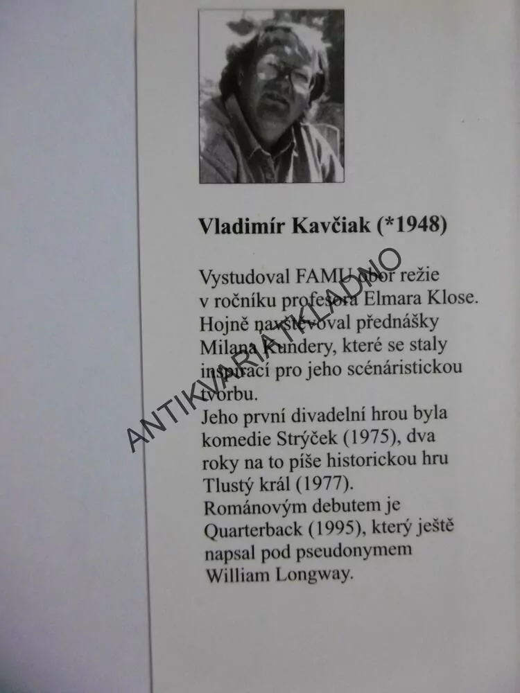 JIŘÍ Z PODĚBRAD, TLUSTÝ KRÁL, VLADIMÍR KAVČIAK- AUTOGRAM S VĚNOVÁNÍM