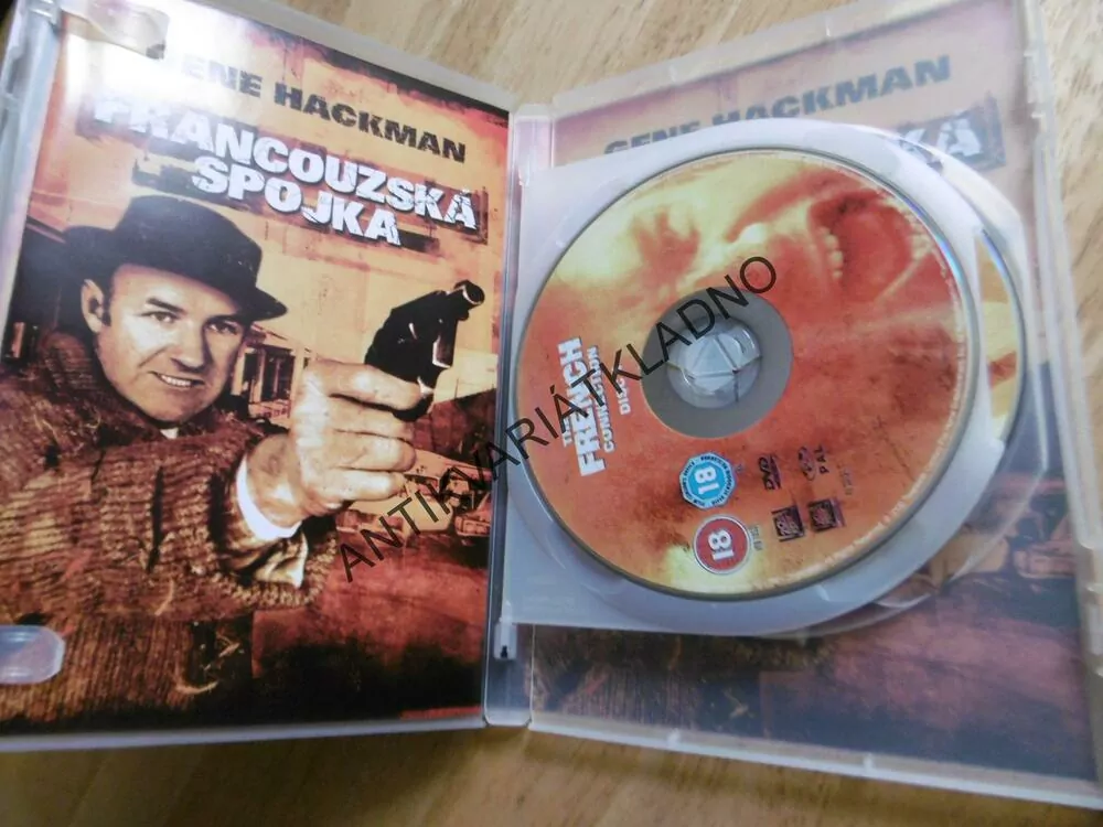 FRANCOUZSKÁ SPOJKA, GENE HACKMAN, DVD FILM