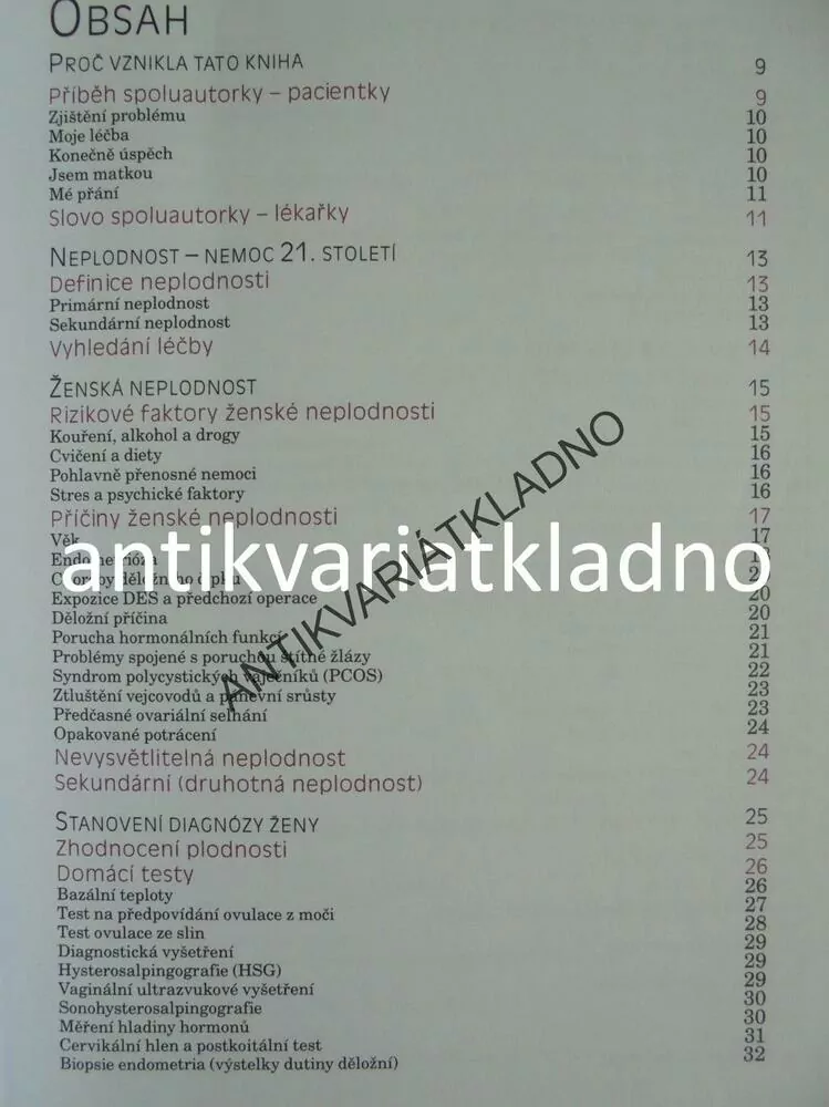 LÉČBA NEPLODNOSTI, PODROBNÝ RÁDCE NEPLODNÝM PÁRŮM