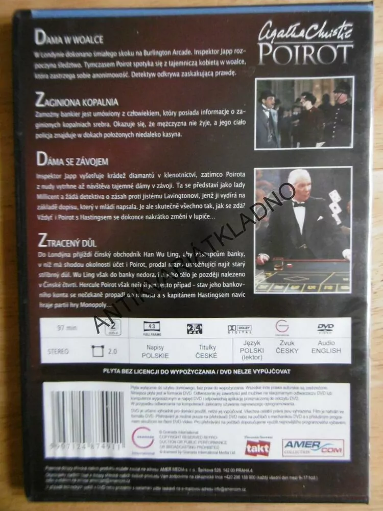 AGATHA CHRISTIE, HERCULE POIROT 7, DVD FILM 