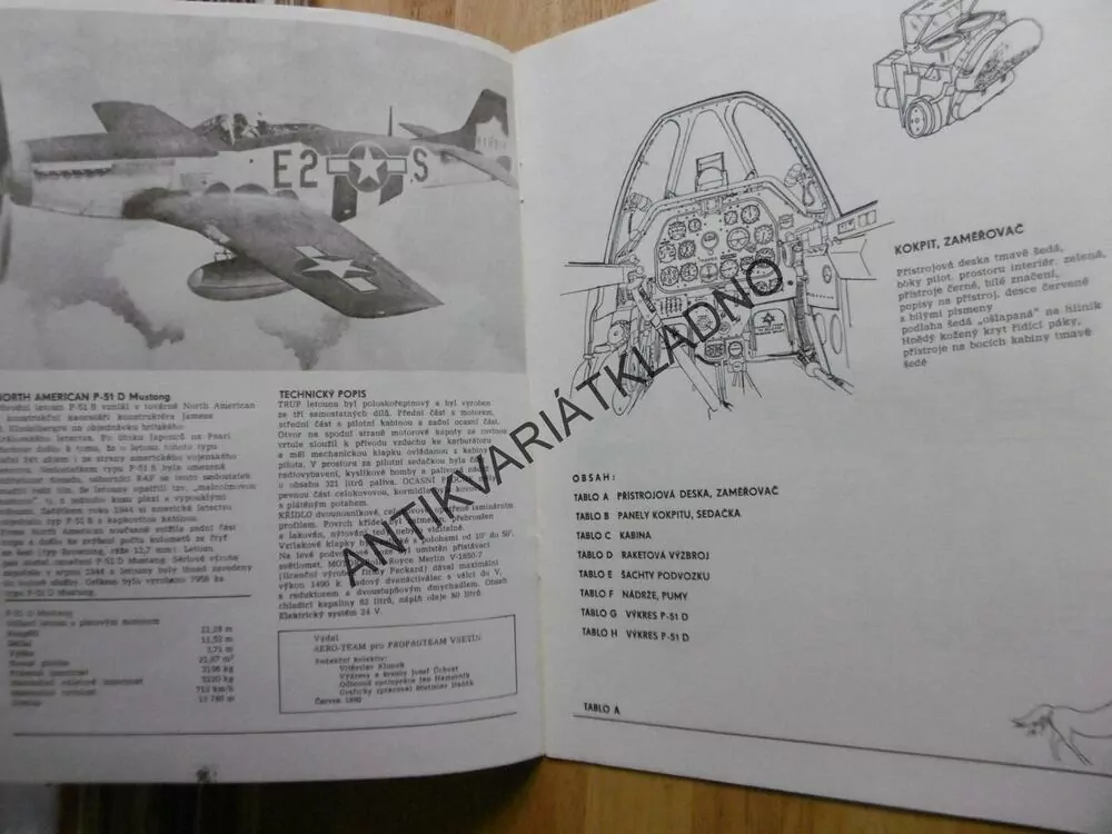 MUSTANG P-51D, AERO TEAM 1., PRO MODELÁŘE, LETADLO,