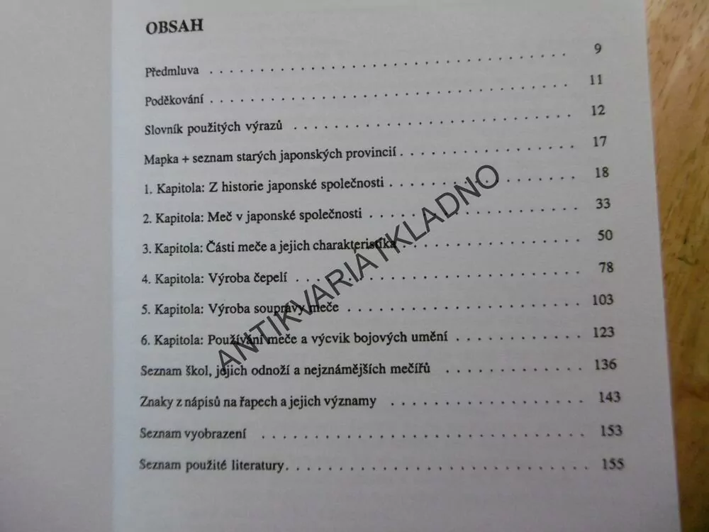 SAMURAJSKÝ MEČ, ZDENĚK HURNÍK, **an