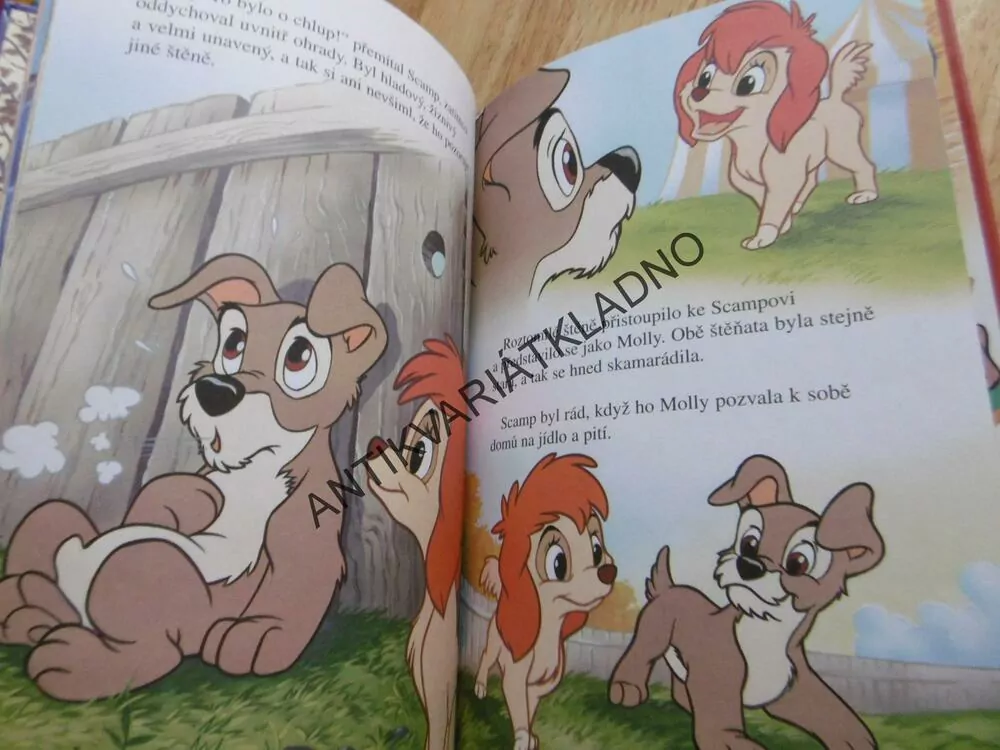 LADY A TRAMP, SCAMP V CIRKUSU, WALT DISNEY, **an
