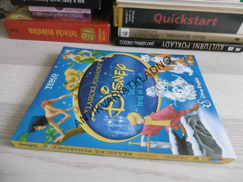 KLASICKÉ POHÁDKY DISNEY, SBÍREJ, HRAJ SI A UČ SE ANGLICKY, SBĚRATELSKÉ KARTIČKY, **an