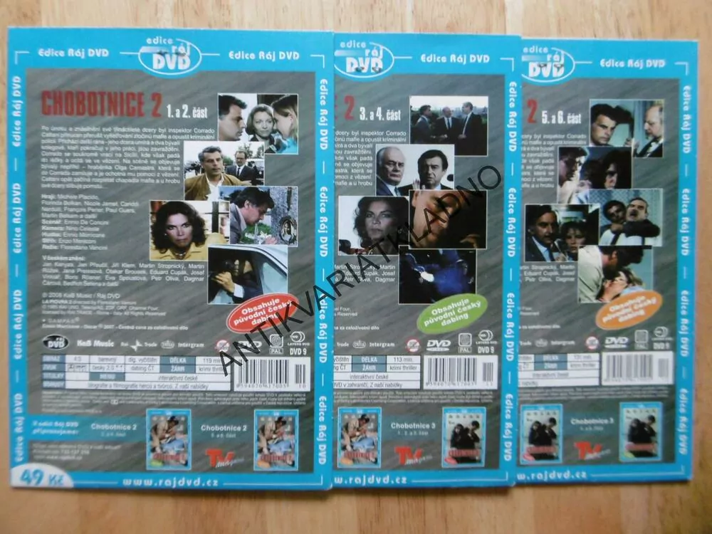 CHOBOTNICE 2., 1-6, 3 DVD FILM SERIÁL ITÁLIE