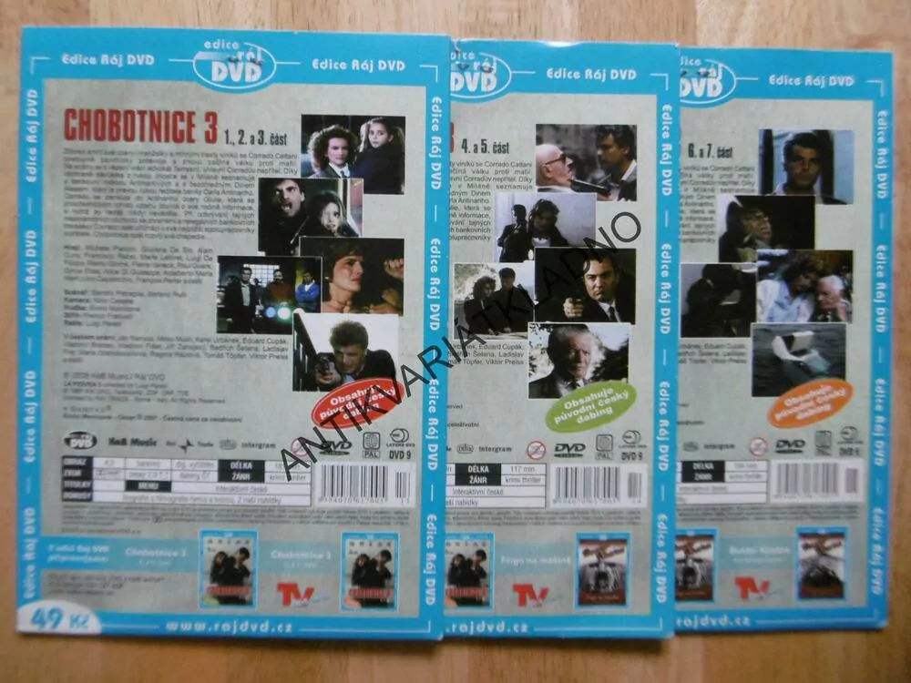 CHOBOTNICE 3., 1-6, 3 DVD FILM SERIÁL ITÁLIE