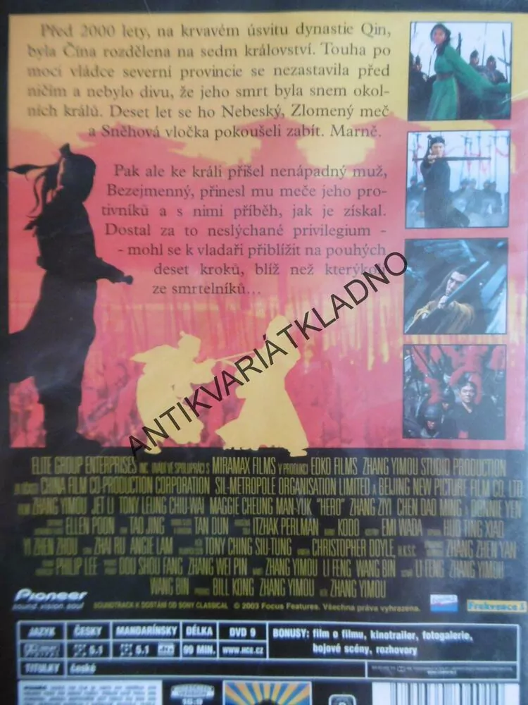 HRDINA, DVD FILM