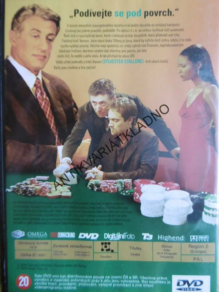 HRÁČI, STALLONE, DVD FILM