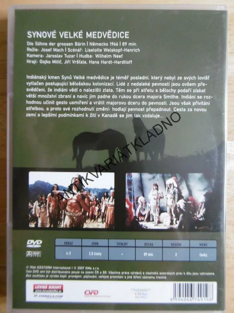 SYNOVÉ VELKÉ MEDVĚDICE, DVD FILM