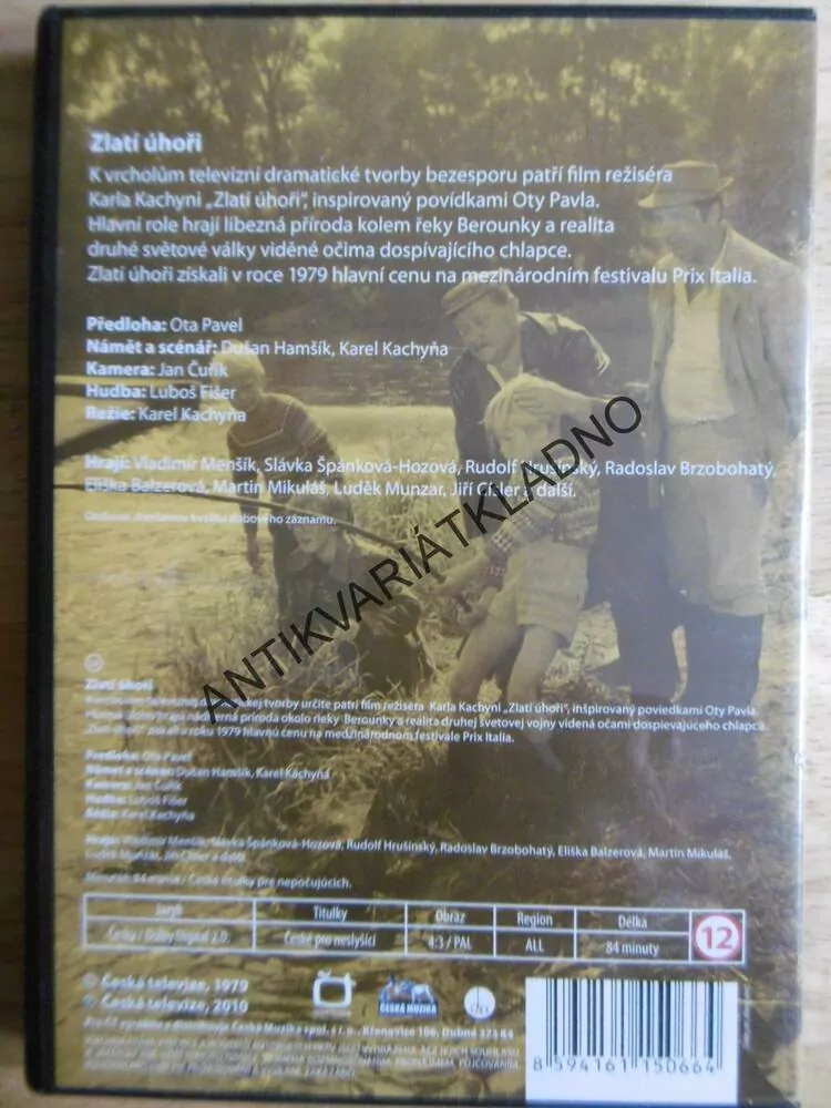 ZLATÍ ÚHOŘI, DVD FILM ČR