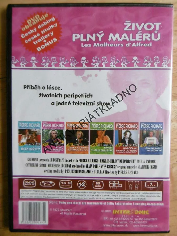 ŽIVOT PLNÝ MALÉRŮ, DVD FILM
