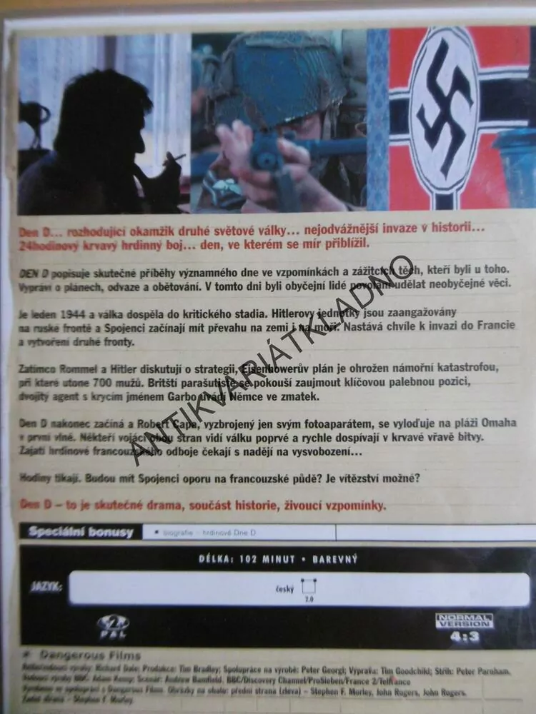 DEN D 6.6.1944, DVD FILM