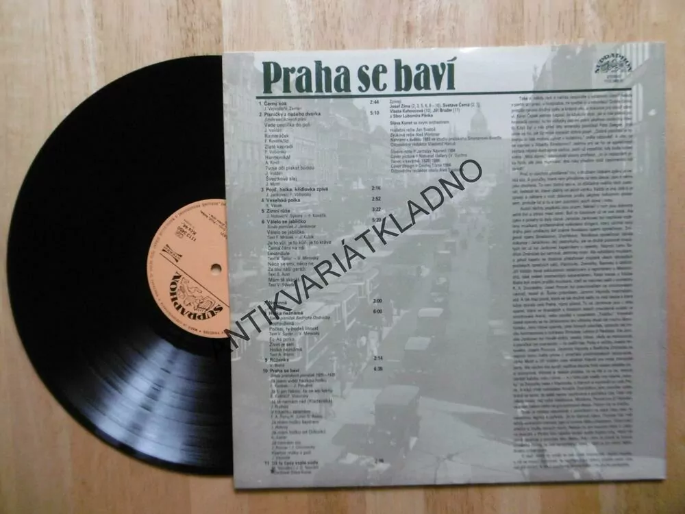 PRAHA SE BAVÍ, PRAŽSKÉ PÍSNIČKY 1925-1935, ZÍMA, KAHOVCOVÁ,