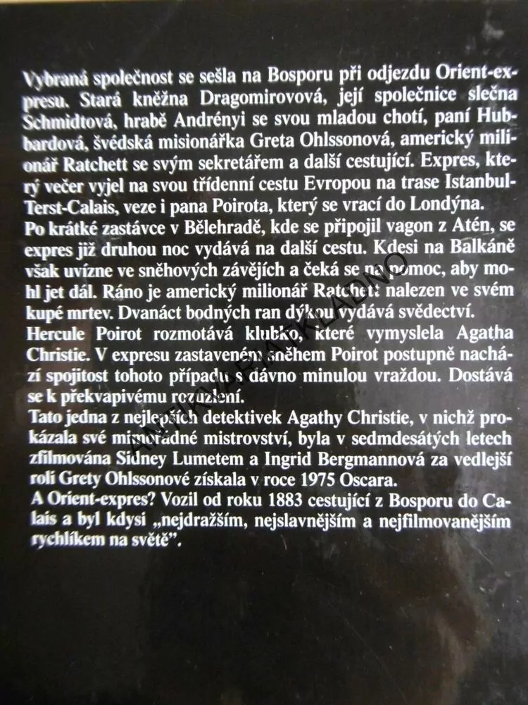 VRAŽDA V ORIENT EXPRESU, AGATHA CHRISTIE, **an