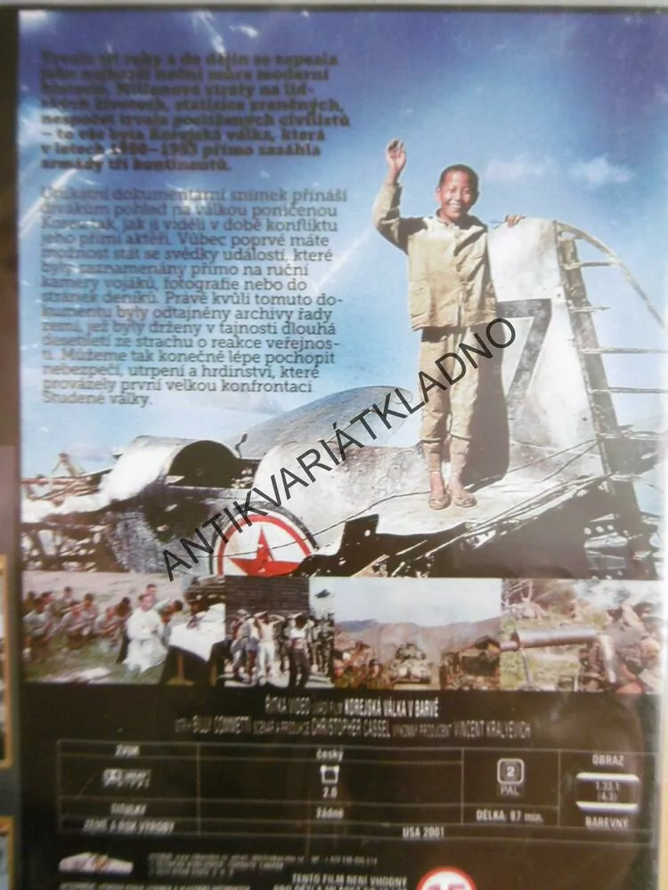 KOREJSKÁ VÁLKA V BARVĚ, VÁLEČNÝ DOKUMENT, DVD FILM
