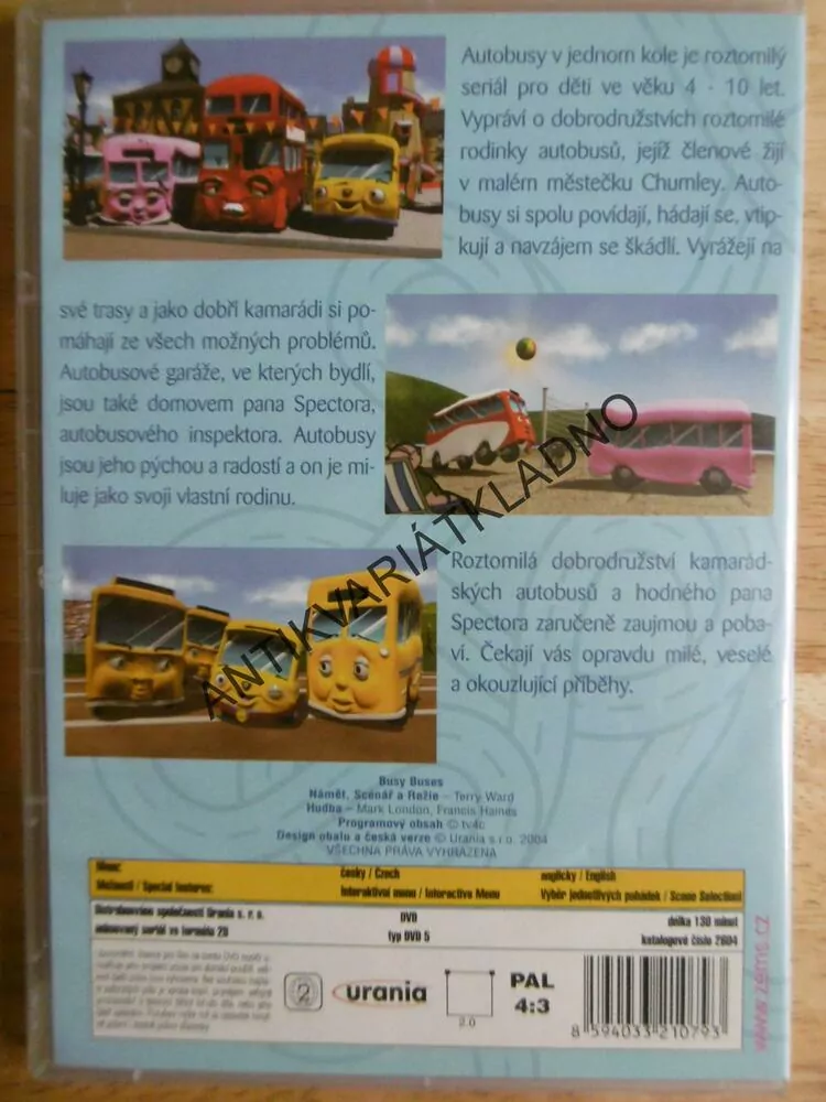 AUTOBUSY V JEDNOM KOLE, DVD POHÁDKA