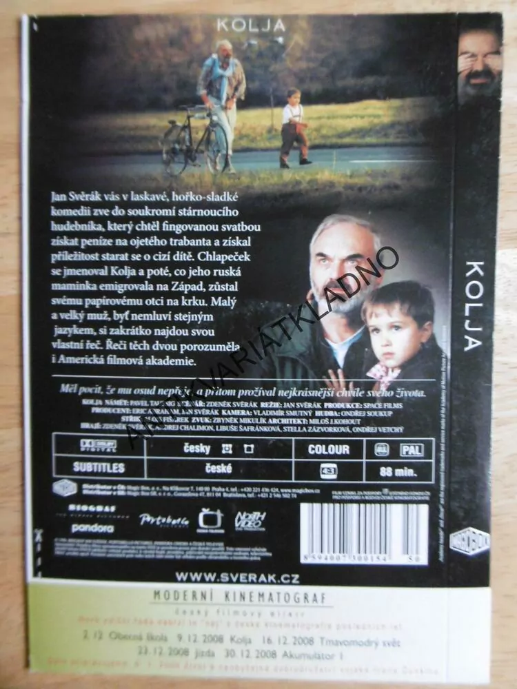 KOLJA, DVD FILM 