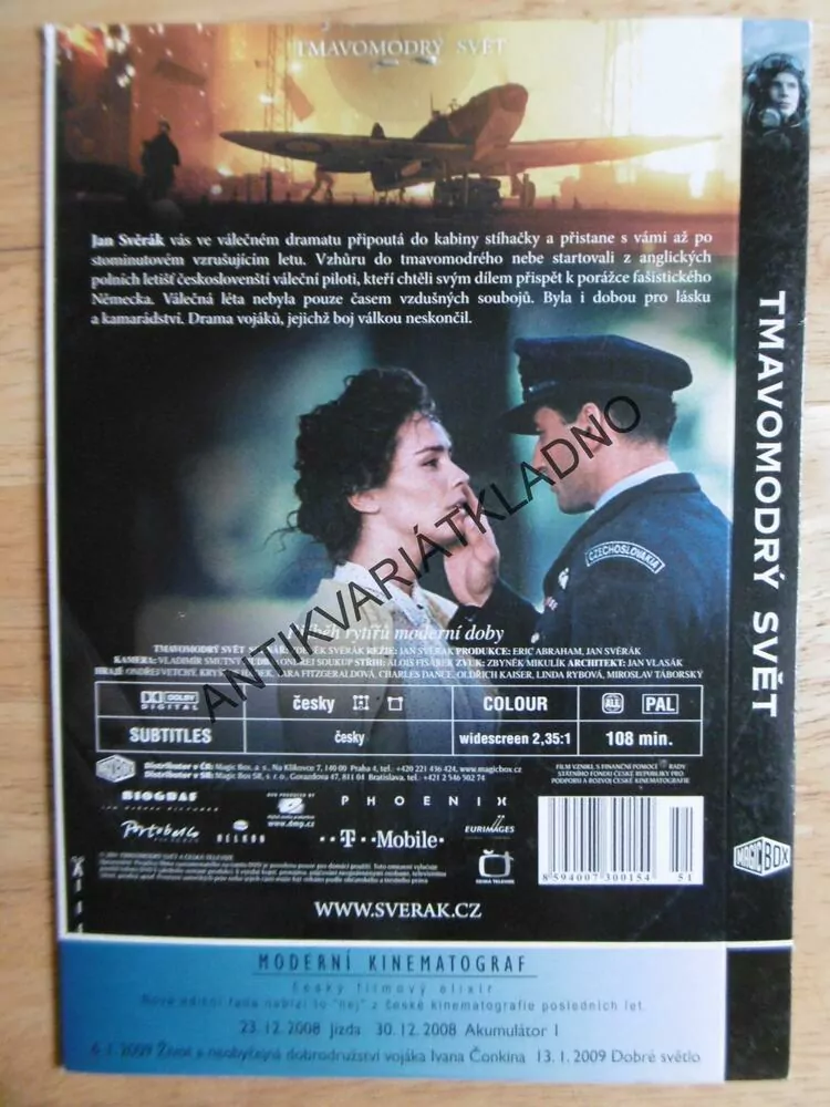 TMAVOMODRÝ SVĚT, DVD FILM 