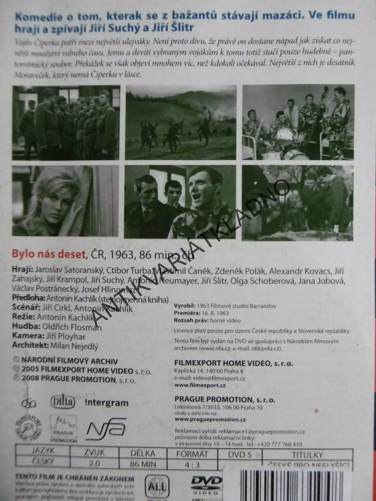 BYLO NÁS DESET, DVD FILM 