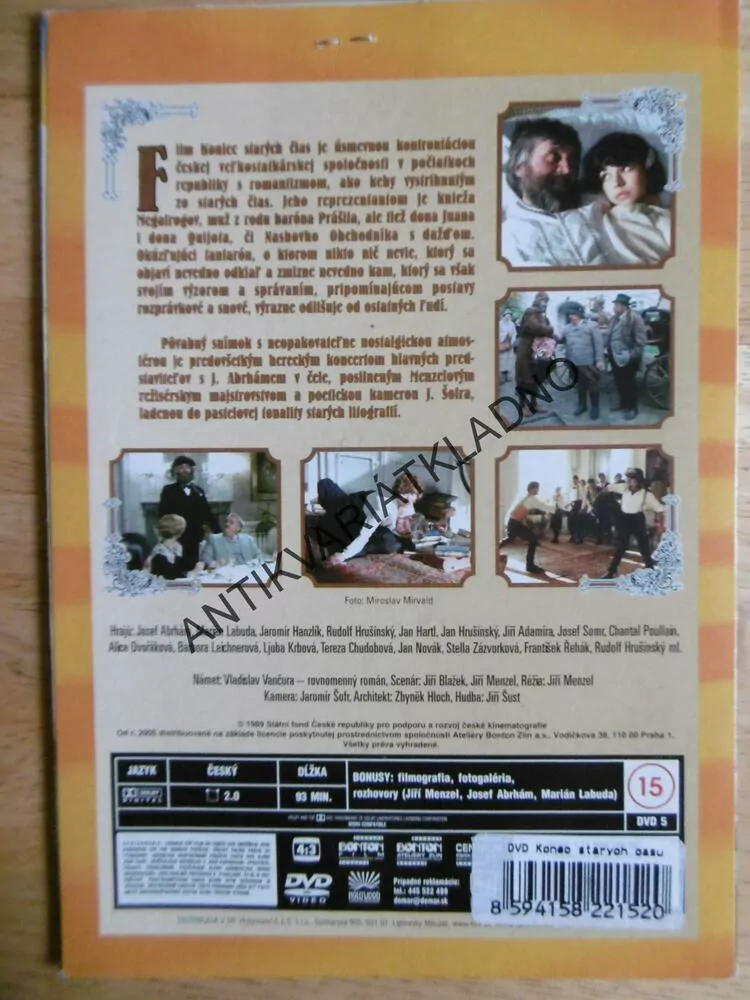 KONEC STARÝCH ČASŮ, DVD FILM 