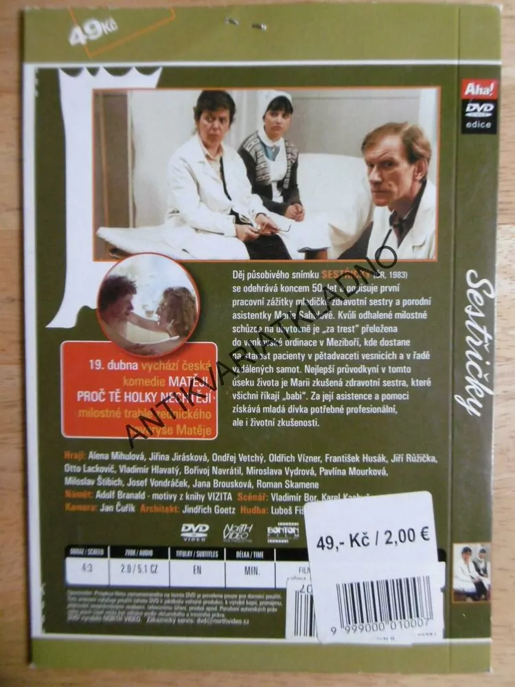 SESTŘIČKY, DVD FILM 