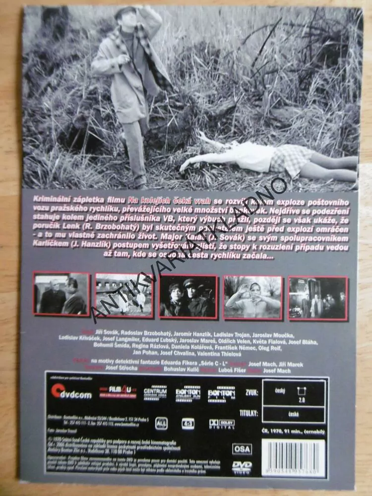 NA KOLEJÍCH ČEKÁ VRAH, DVD FILM 