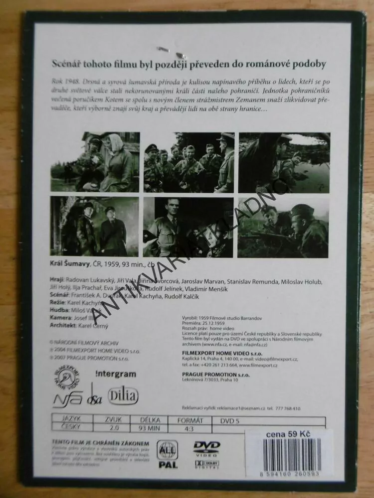 KRÁL ŠUMAVY, DVD FILM 