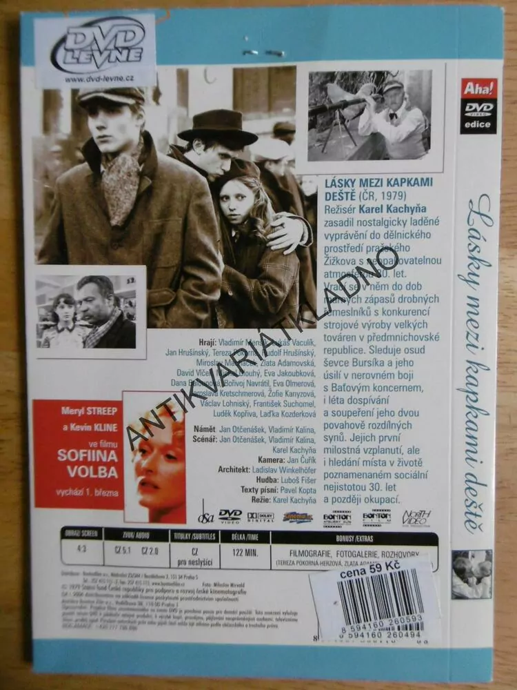 LÁSKY MEZI KAPKAMI DEŠTĚ, DVD FILM