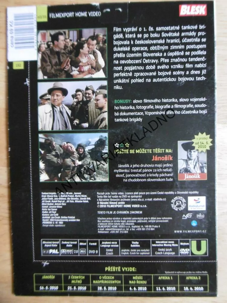 TANKOVÁ BRIGÁDA, DVD FILM 