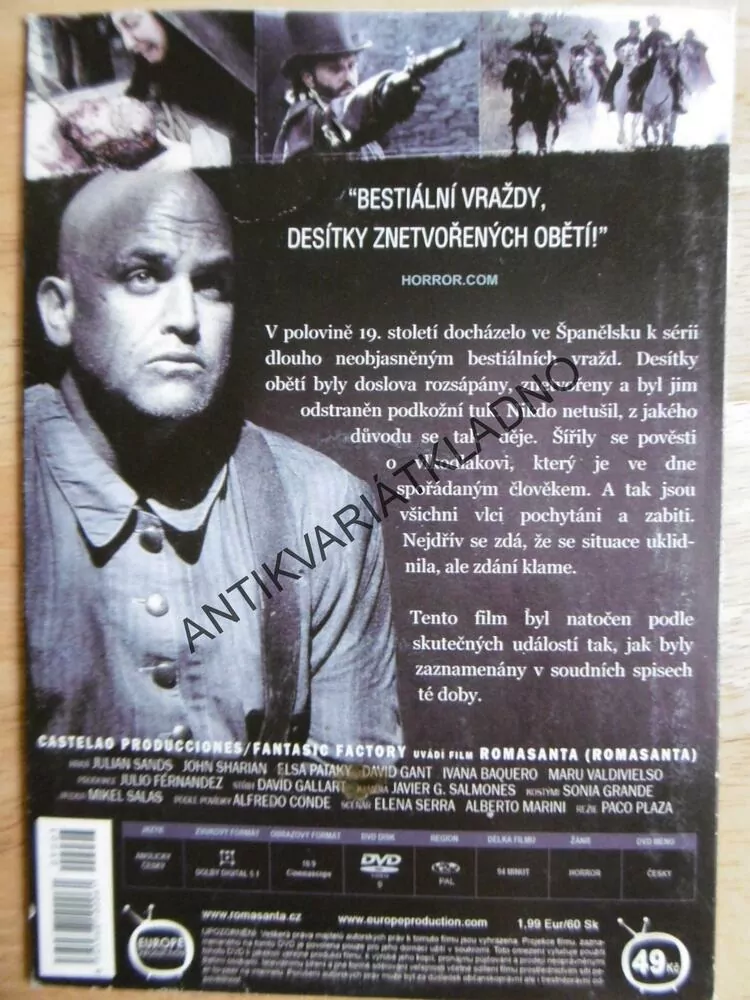 ROMASANTA, HON NA VLKODLAKA, DVD FILM 