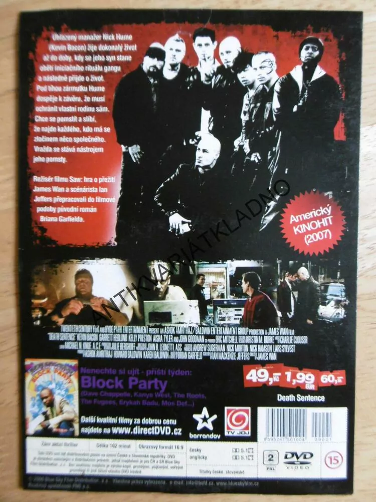 ROZSUDEK SMRTI, DVD FILM