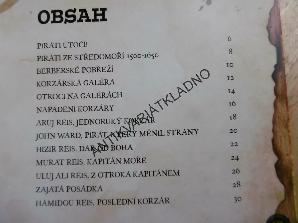 VELKÁ KNIHA PIRÁTI, JOHN MALAM, **an