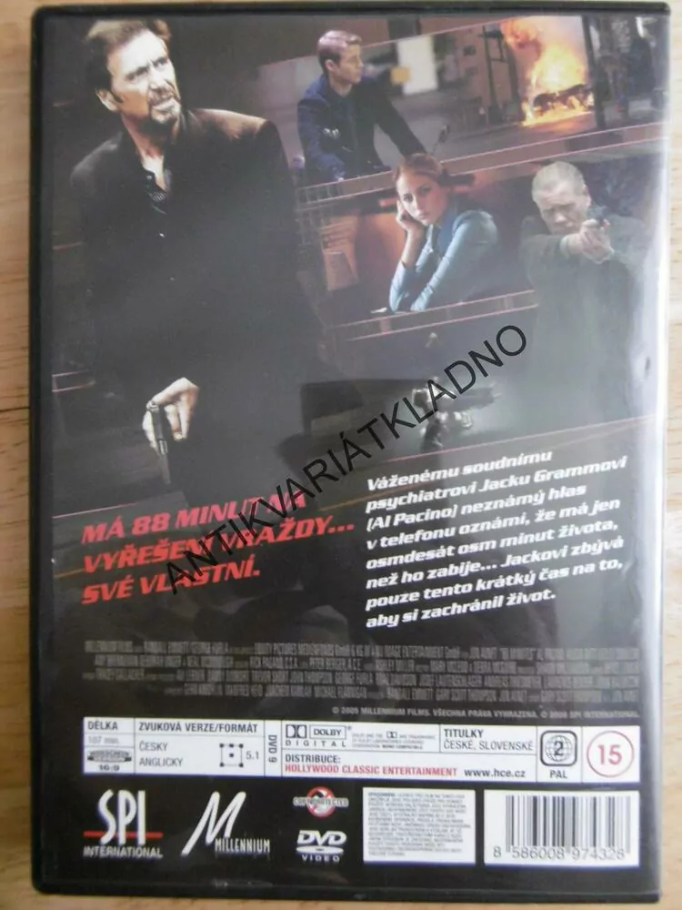 88 MINUT, DVD FILM