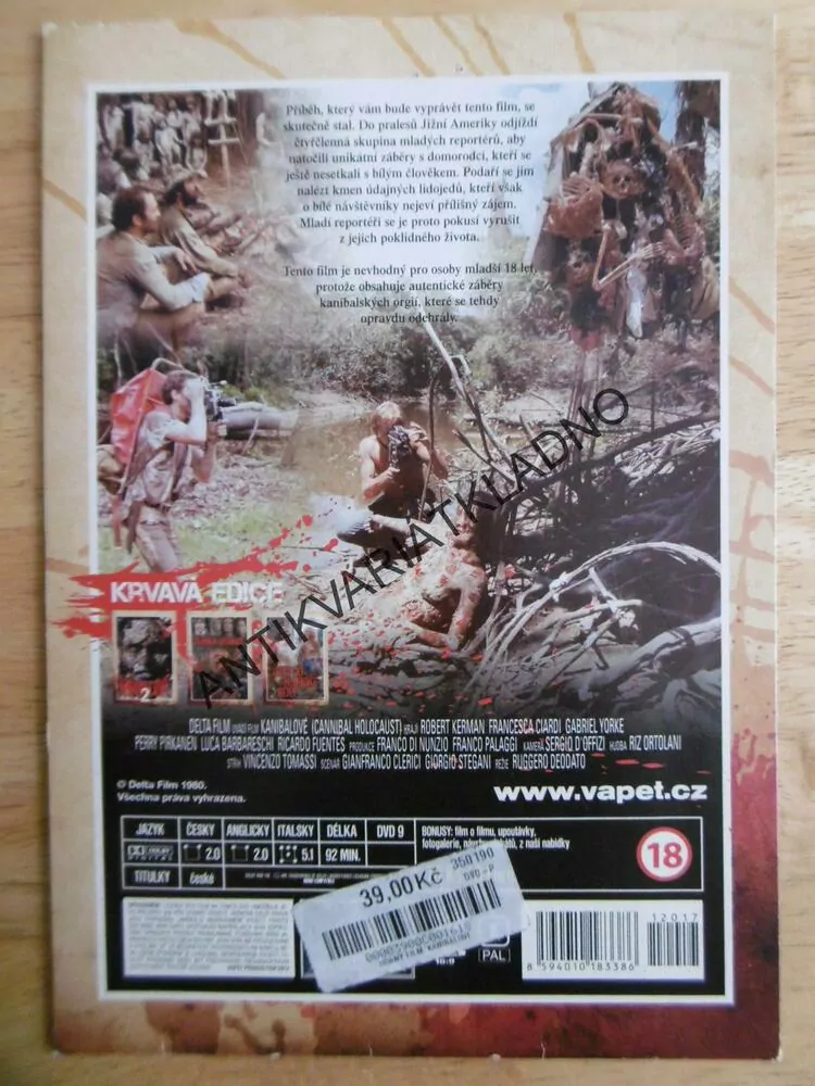 KANIBALOVÉ, DVD FILM
