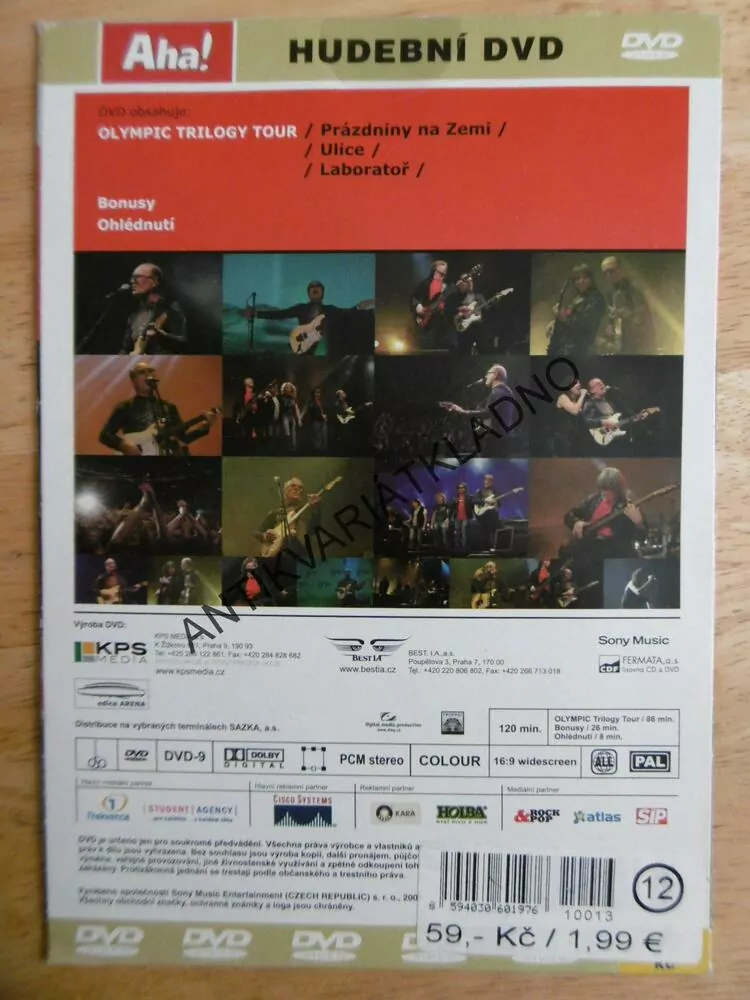 OLYMPIC TRILOGY TOUR 2006, DVD HUDBA