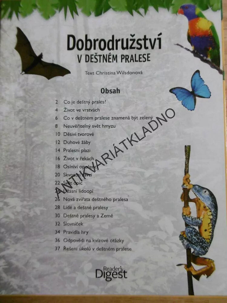 DOBRODRUŽSTVÍ V DEŠTNÉM PRALESE, **an