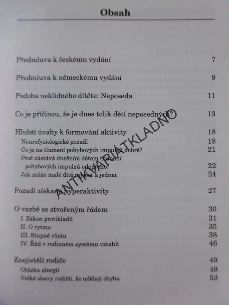NEKLIDNÉ DÍTĚ, PREKOPOVÁ